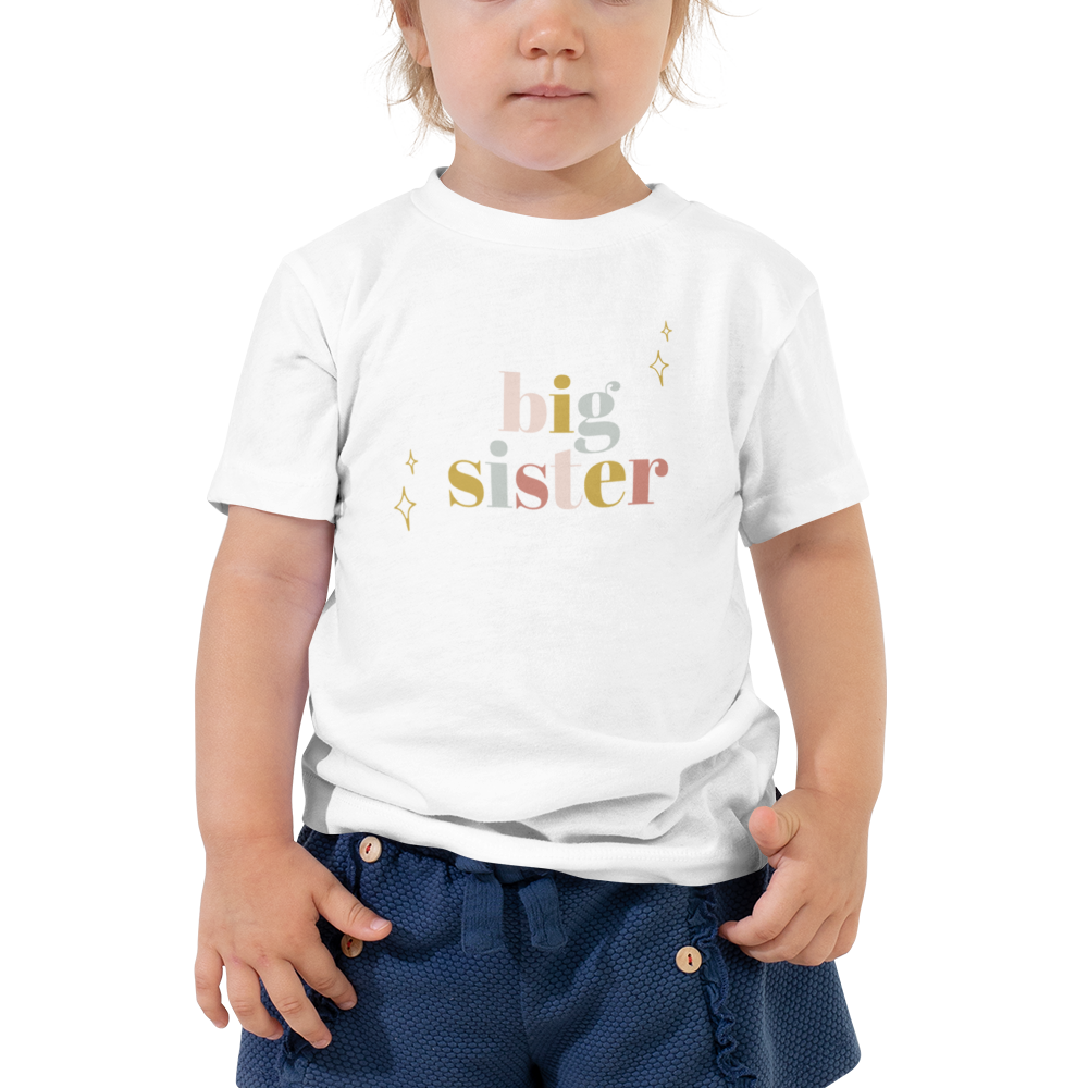 Big Sister Tee • Toddler Graphic T-Shirt
