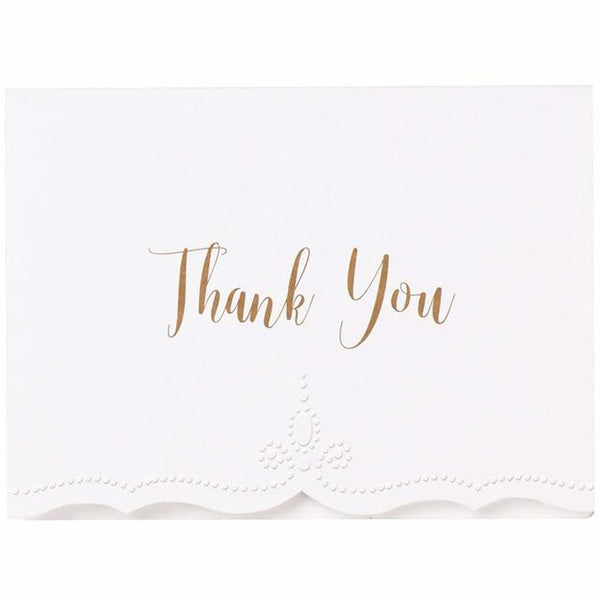 C.R. Gibson • Thank You Note Card Box Set – French Perle