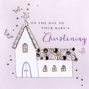 Second Nature • Christening Church - Buttoned Up Greeting Card