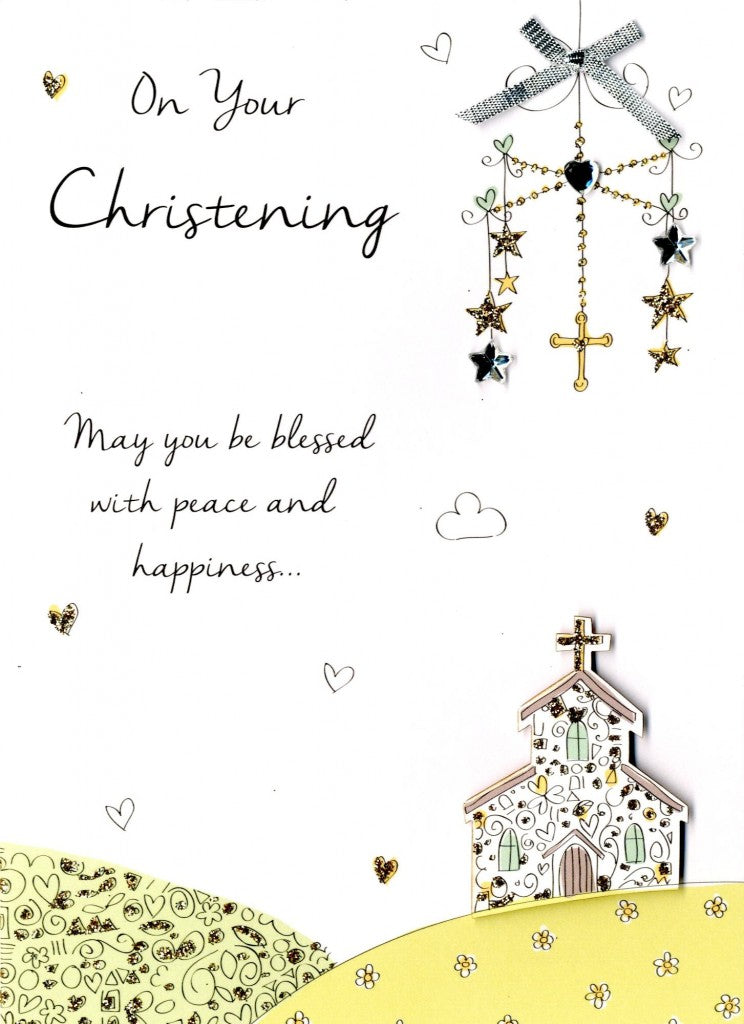 Second Nature • Christening Church - Just to Say Greeting Card
