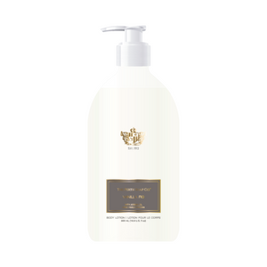 alt="Vanilla Fig Body Lotion with rich, juicy fig and lush vanilla notes accented with jasmine, violet petals, white lily, amber, sandalwood, moss and coconut"